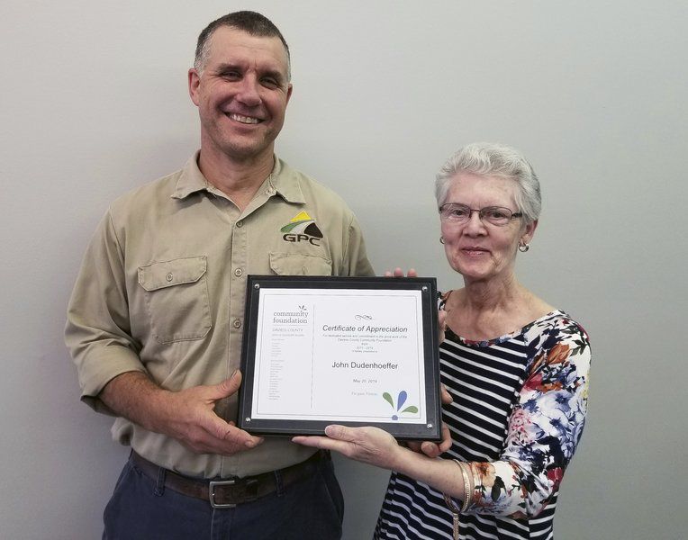 Community Foundation recognizes Dudenhoeffer